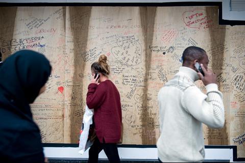 Debenhams is to preserve the boards displaying messages of support erected during the riots